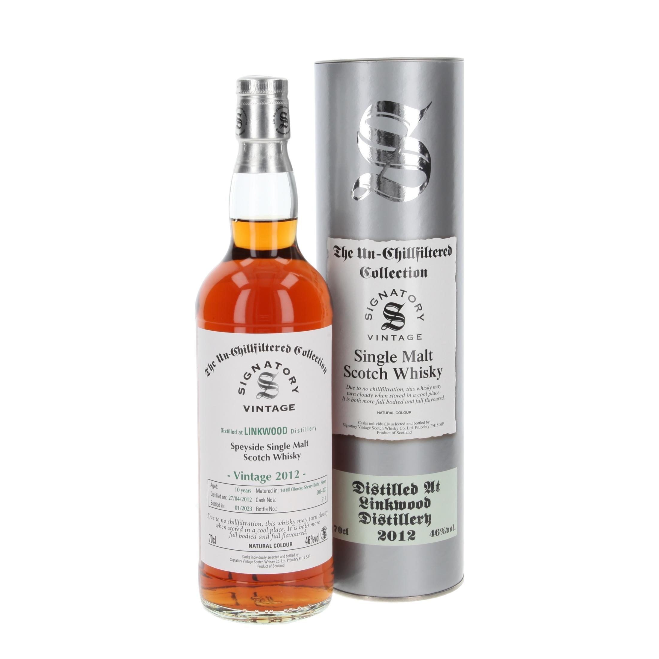 Linkwood First Fill Oloroso Sherry Butt Finish Un-Chillfiltered 10 Years 2012/2023 700 ml