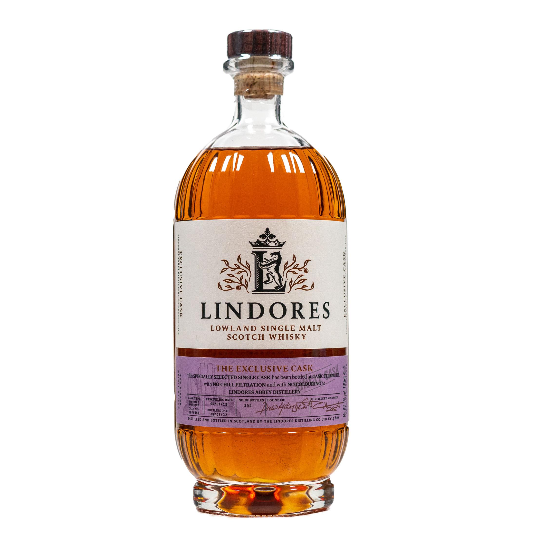 Wiskey Lindores The Exclusive Cask STR Wine Barrique 2018/2022 700 ml