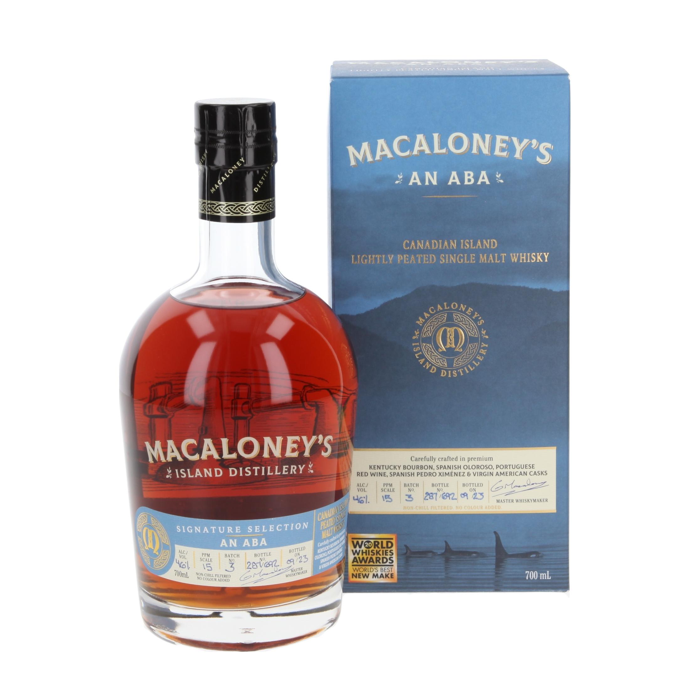 Wiskey Macaloney's An Aba - Peated 2023 700 ml
