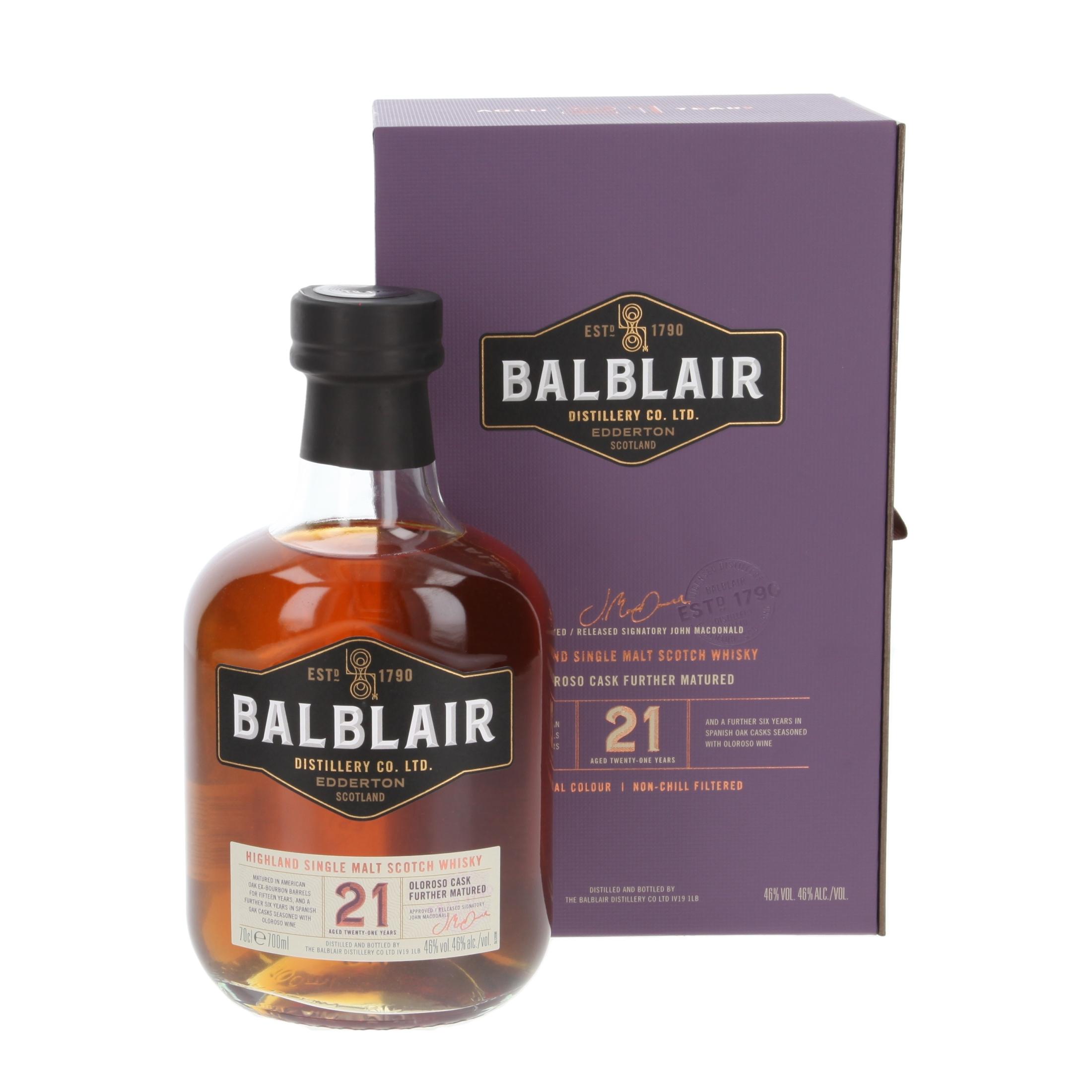 Balblair 21 Year Whisky 700 ml