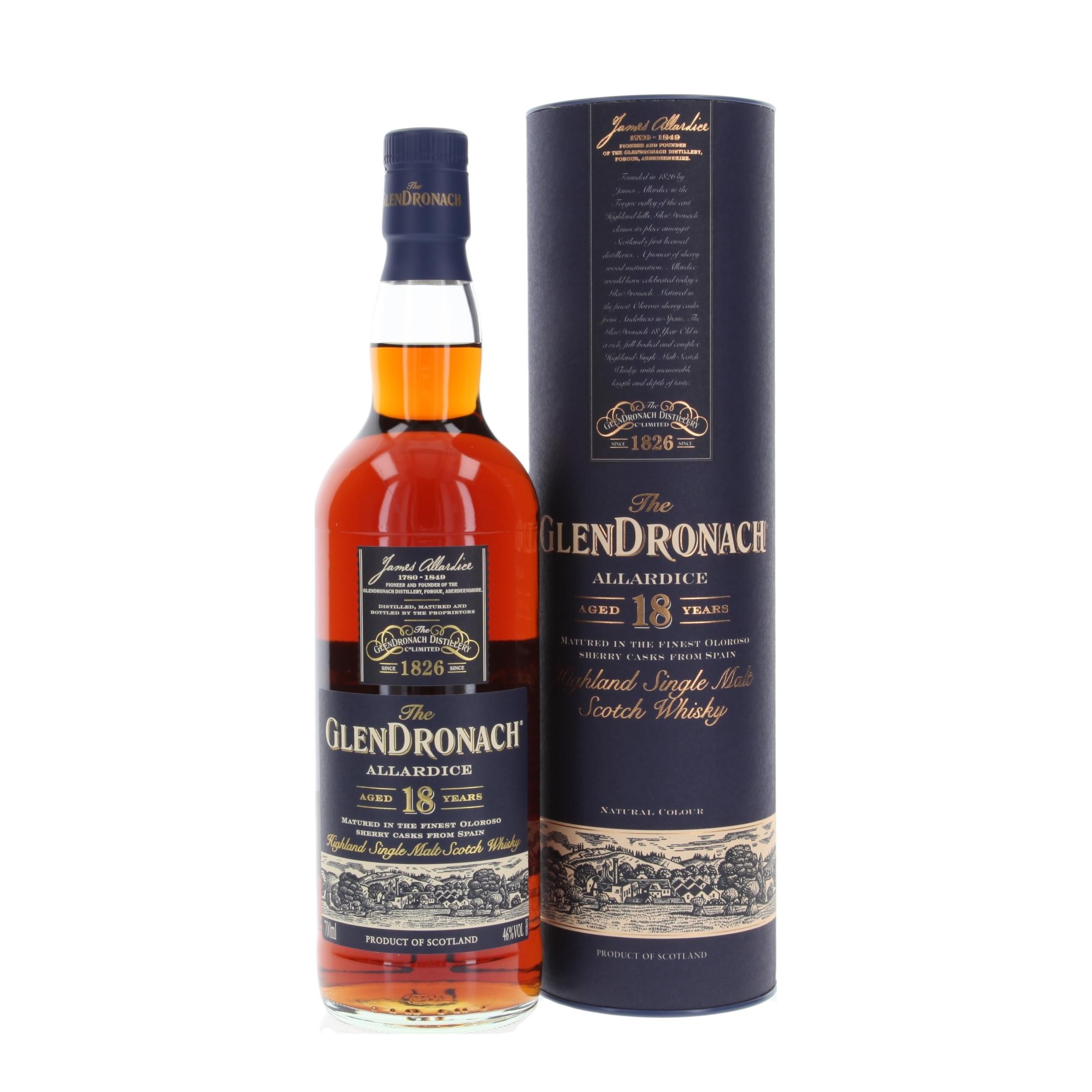 Glendronach Allardice 18 Year Old Whiskey 700 ml