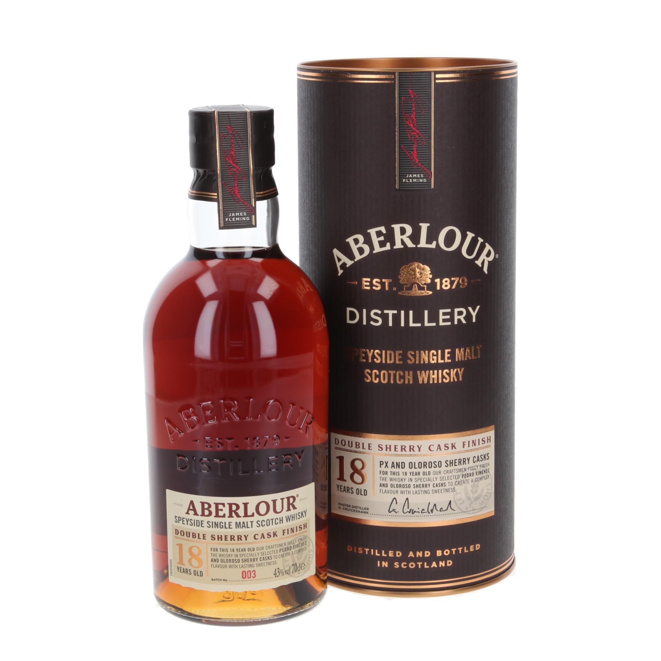 Aberlour Double Sherry Cask Finish 18 Year Old Whiskey 700 ml