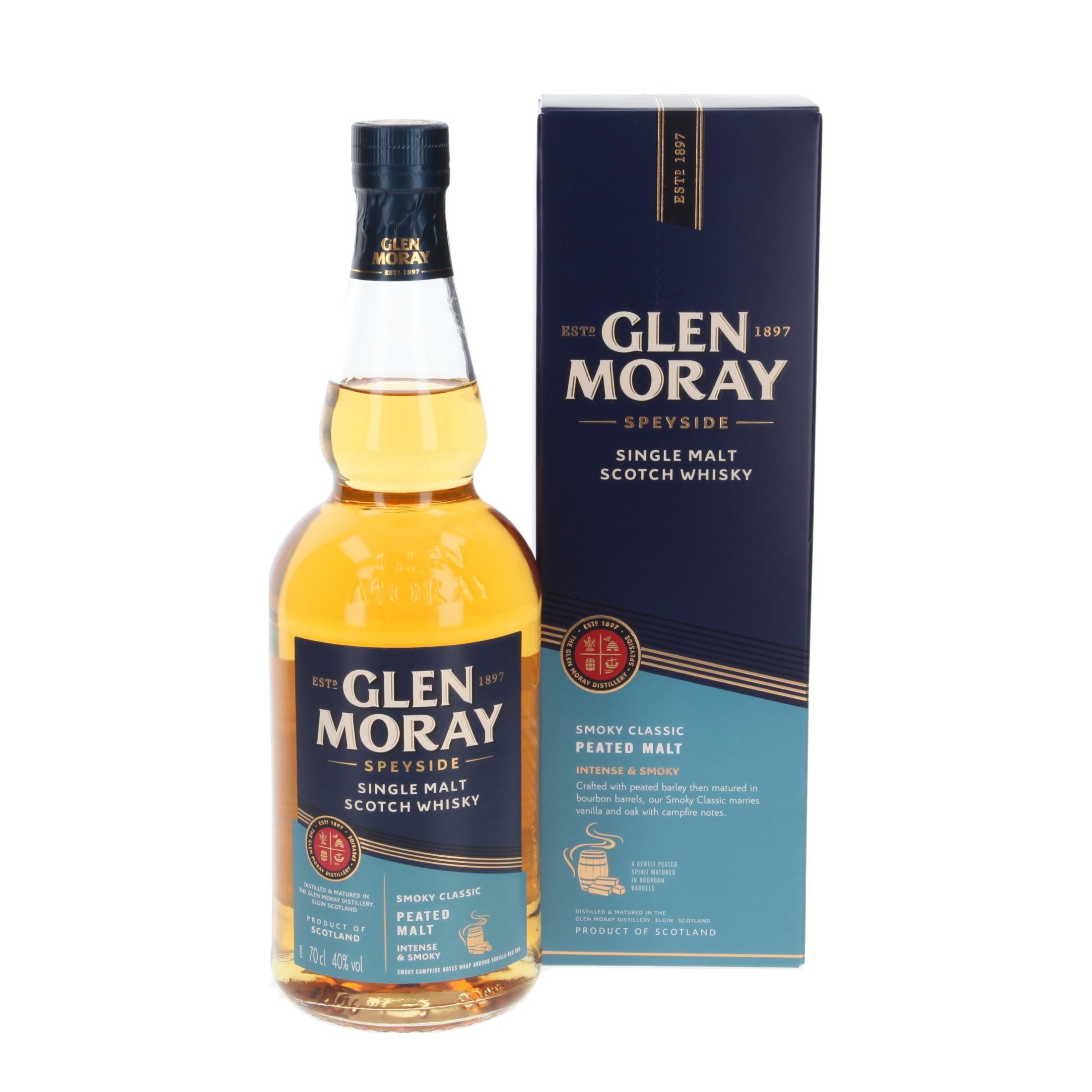 Wiskey Glen Moray Peated 700 ml