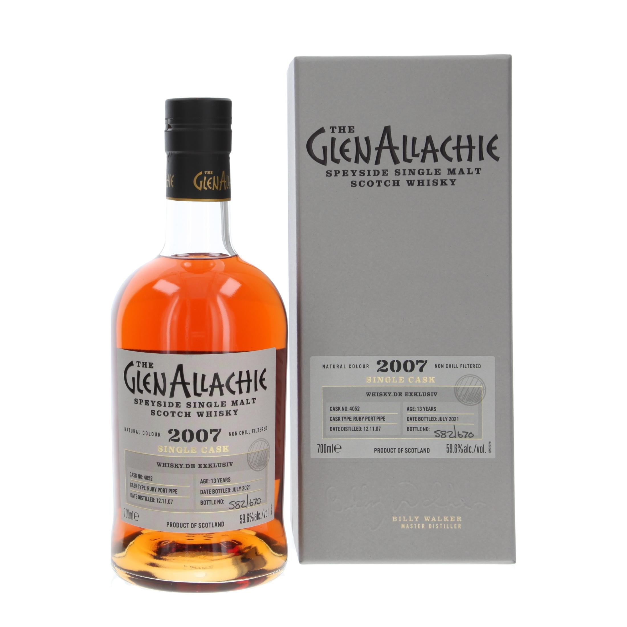 Glenallachie Ruby Port Pipe Casks 13 Years 2007/2021  whiskey 700 ml